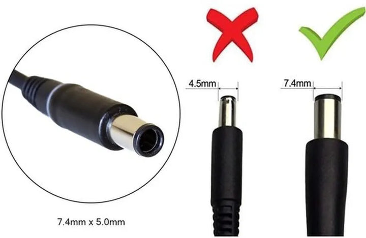 Laptop oplader – Geschikt voor Dell Inspiron Latitude XPS Studio Vostro Precision – 19.5V 4.62A – 7.4x5.0mm plug – Zwart-Voedingsadapter-Ilumina Benelux