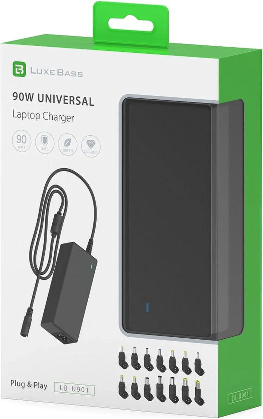 Laptop oplader adapter – Universeel 45W/65W/90W – Geschikt voor Asus Acer HP Dell Lenovo Samsung Sony – Zwart-Voedingsadapter-Ilumina Benelux