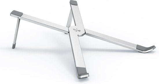 Laptopstandaard – Ergonomisch Verstelbaar – Lichtgewicht Aluminium – Geschikt voor Laptop & Tablet 13-17 inch – Zilver-Notebookstandaard-Ilumina Benelux