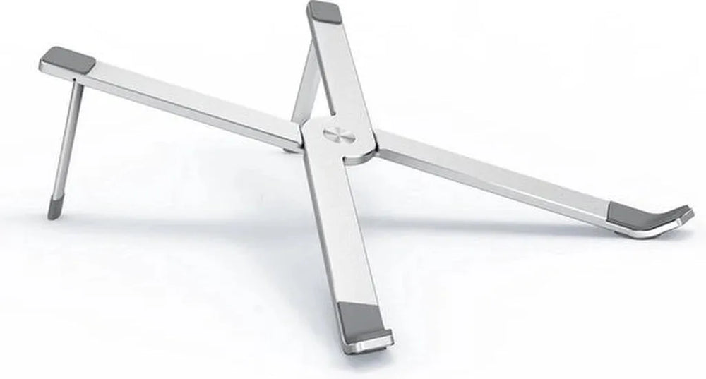 Laptopstandaard – Verstelbare Laptophouder – 10-17 Inch – Vouwbaar & Ergonomisch – Zilver-Notebookstandaard-Ilumina Benelux