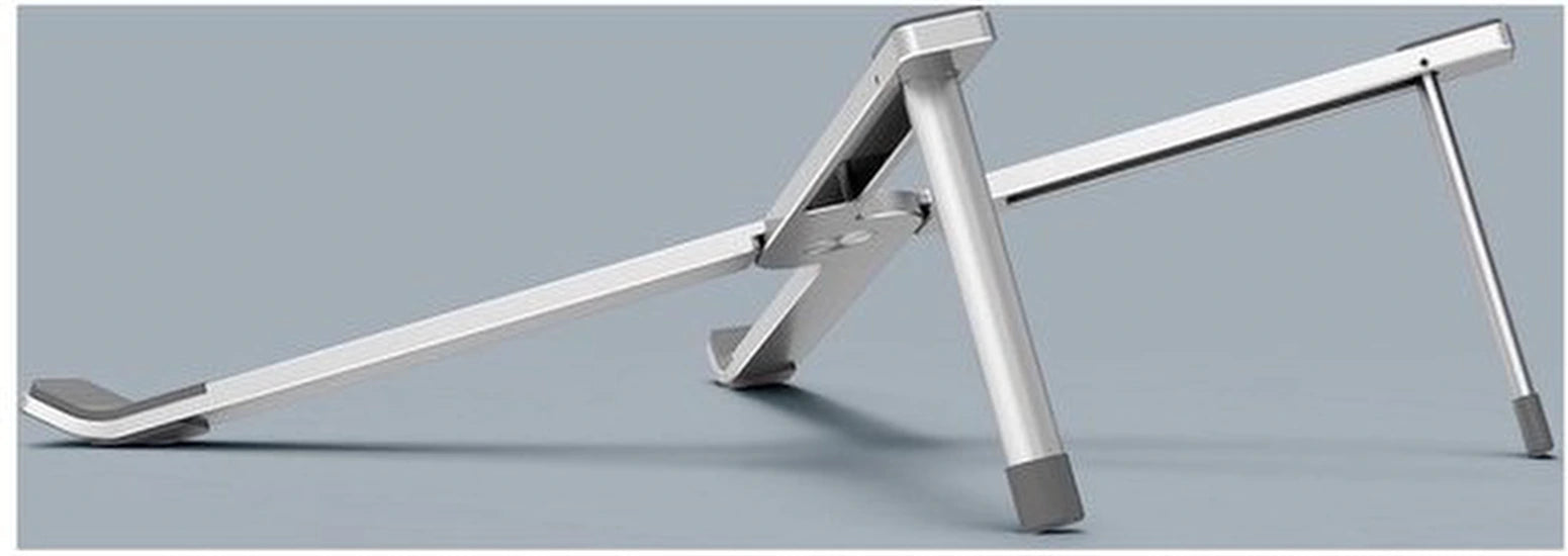 Laptopstandaard – Verstelbare Laptophouder – 10-17 Inch – Vouwbaar & Ergonomisch – Zilver-Notebookstandaard-Ilumina Benelux