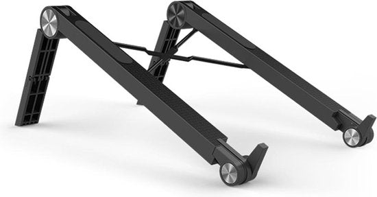 Laptopstandaard – Verstelbare Laptophouder – Ergonomische Laptopverhoger – t/m 17 inch – Zwart-Notebookstandaard-Ilumina Benelux