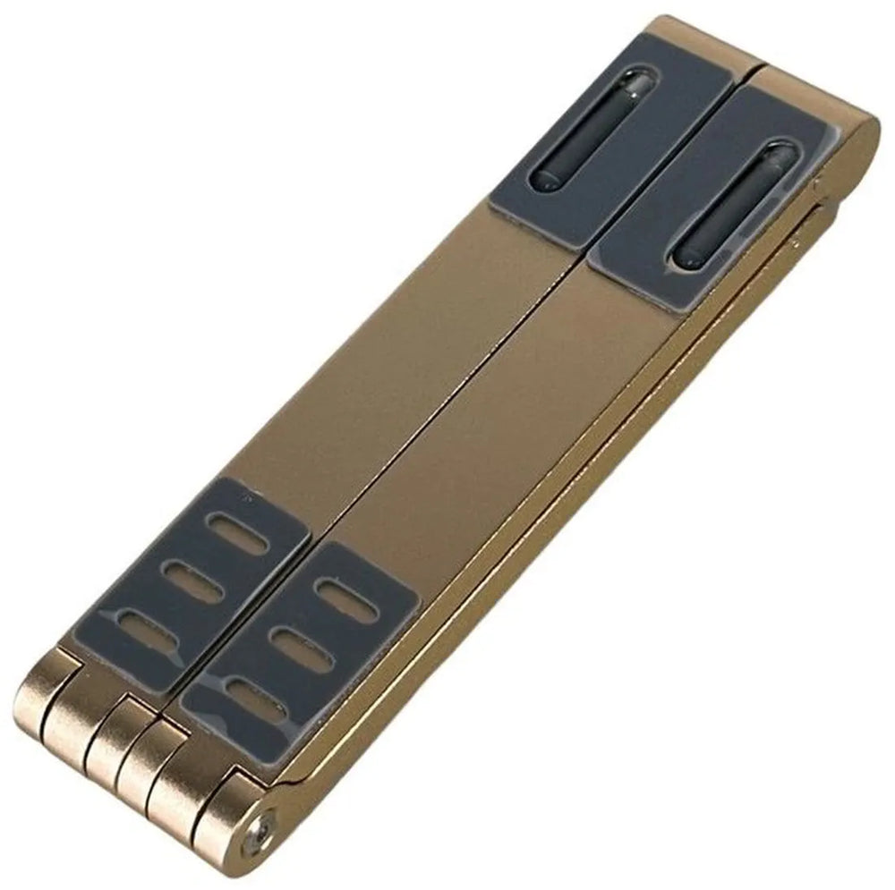 Laptopstandaard – Verstelbare laptop verhoger – Opvouwbare houder voor bureau – Voor laptop tablet smartphone – Goud-Notebookstandaard-Ilumina Benelux