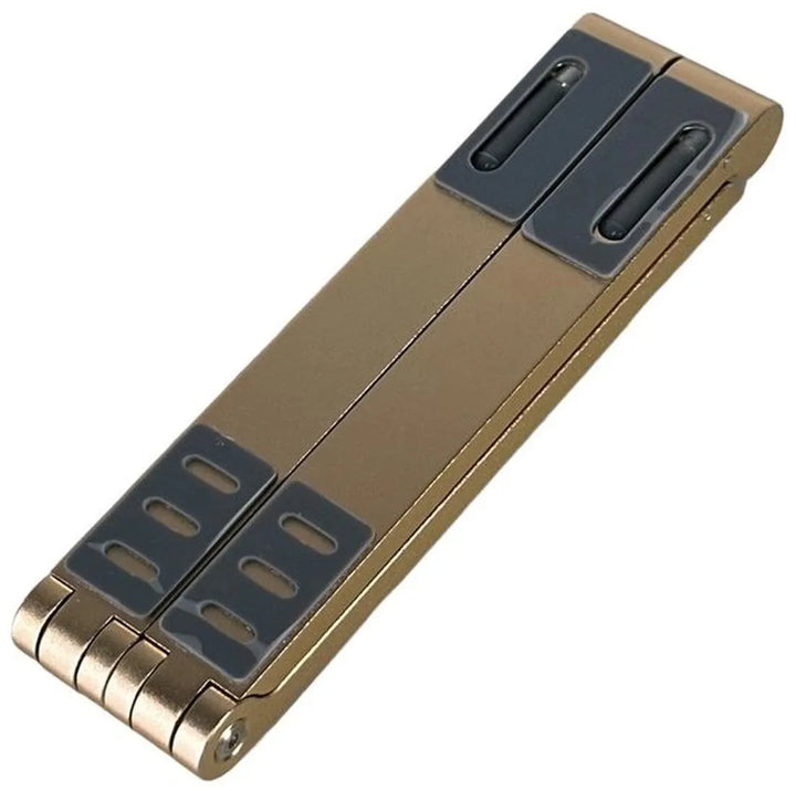 Laptopstandaard – Verstelbare laptop verhoger – Opvouwbare houder voor bureau – Voor laptop tablet smartphone – Goud-Notebookstandaard-Ilumina Benelux