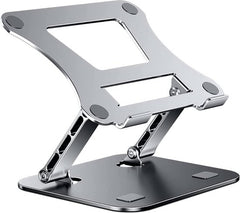 Laptopstandaard bureau – Aluminium opvouwbaar – Verstelbaar – 9,7-17 inch – Zilver