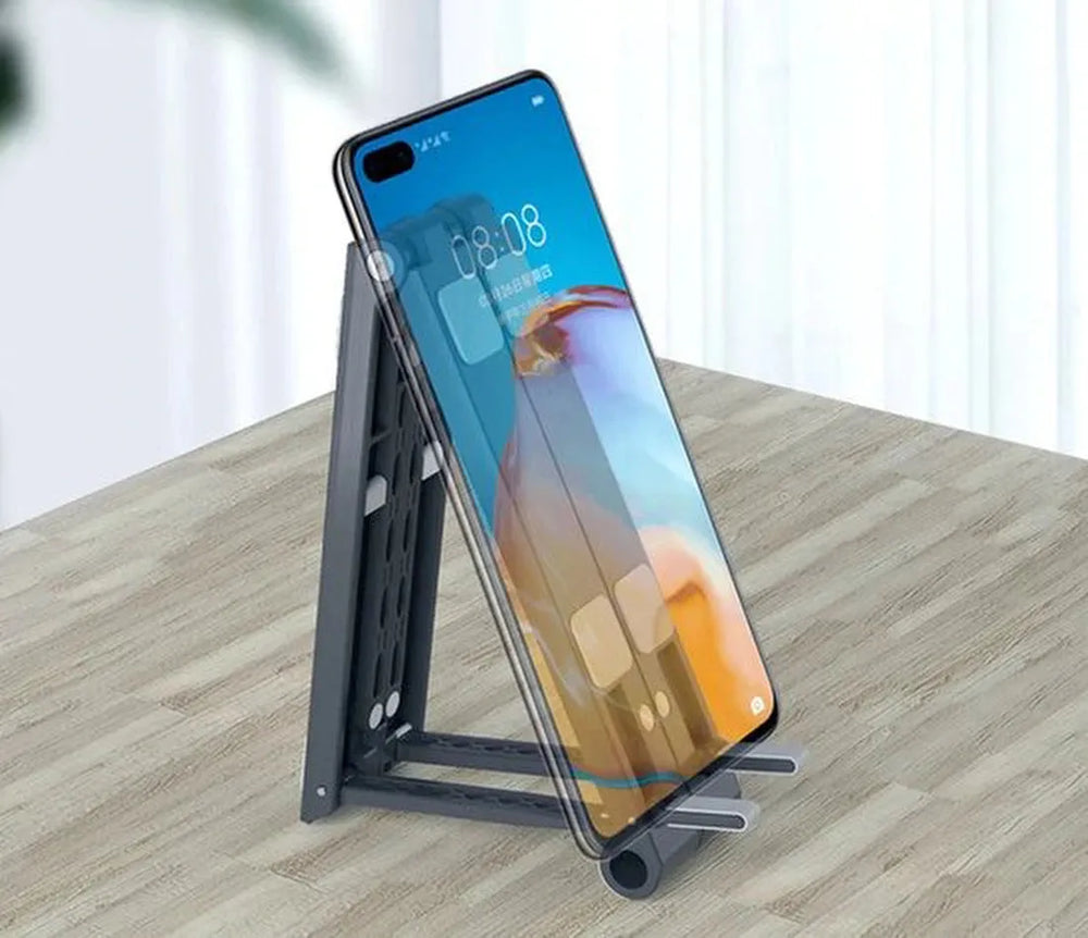 Laptopstandaard bureau – Verstelbaar & opvouwbaar – Laptop verhoger voor thuiswerken – Geschikt voor laptop/tablet/smartphone – Zilver-Notebookstandaard-Ilumina Benelux