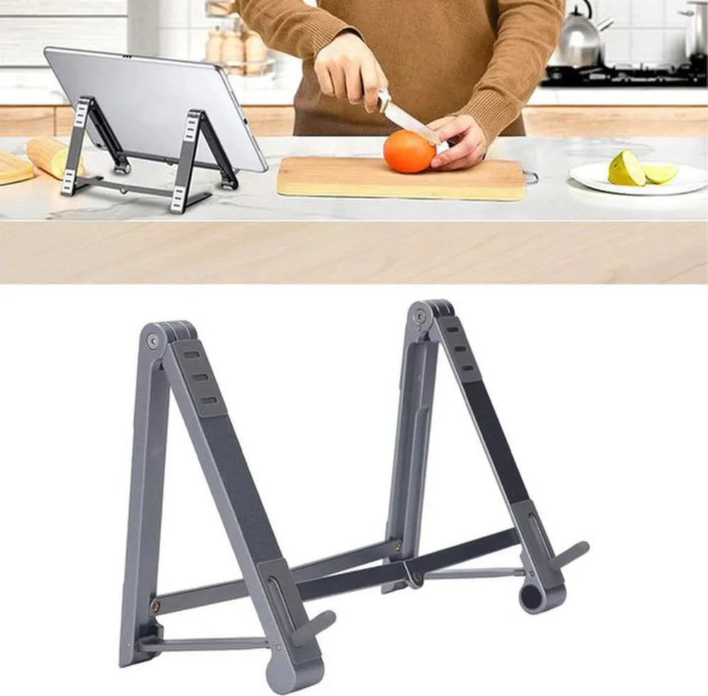 Laptopstandaard bureau – Verstelbaar & opvouwbaar – Laptop verhoger voor thuiswerken – Geschikt voor laptop/tablet/smartphone – Zilver-Notebookstandaard-Ilumina Benelux