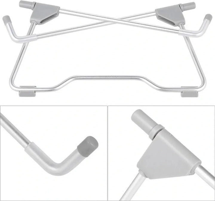 Laptopstandaard verstelbaar – Ergonomisch – Draagbaar lichtgewicht – Koeling & ventilatie – Zwart-Notebookstandaard-Ilumina Benelux