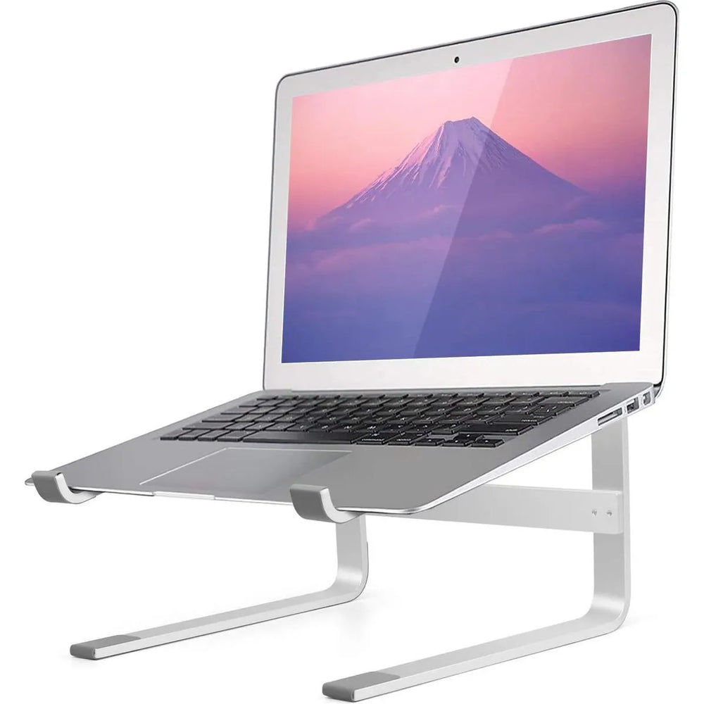 Laptopstandaard – Geschikt voor 10-17 inch laptop & MacBook – Verstelbaar – Bureau tafelhouder – Zilver