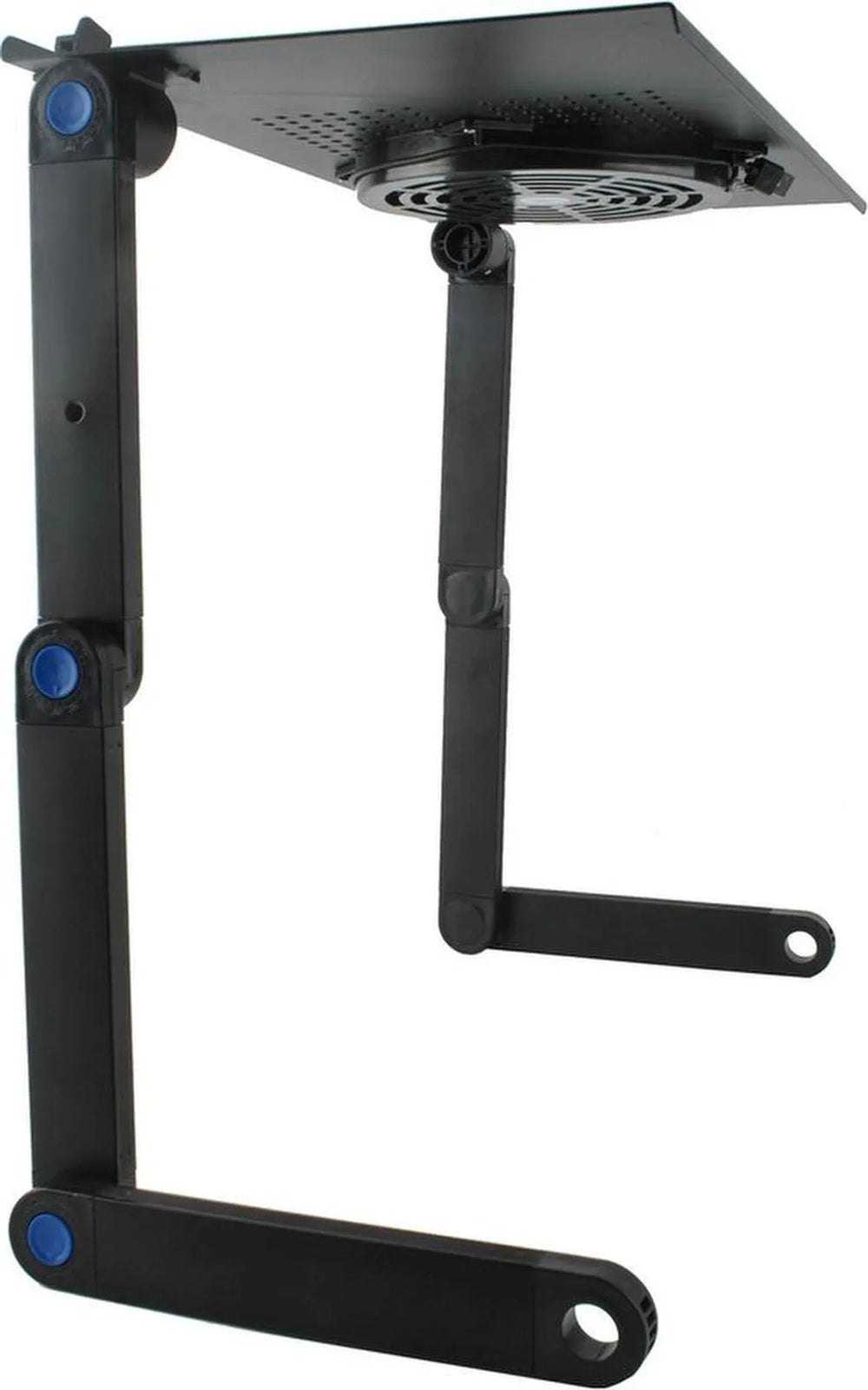 Laptoptafel – Met Muismat – Verstelbare Laptop Verhoger – Schoottafel voor Bed & Bank – Universeel – Zwart-Notebookstandaard-Ilumina Benelux