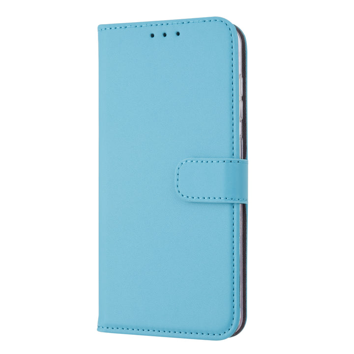 LichtBlauw hoesje Samsung Galaxy A60 - Book Case - Pasjeshouder - Magneetsluiting (A606F)-Hoesjes-Ilumina Benelux
