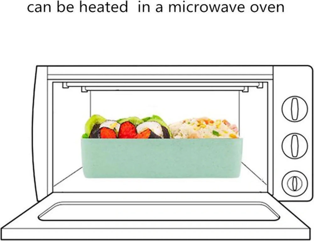 Lunchbox meal prep – Bento box met deksel – Lunchtrommel met bestek – Herbruikbaar – Beige-Lunchbox-Ilumina Benelux
