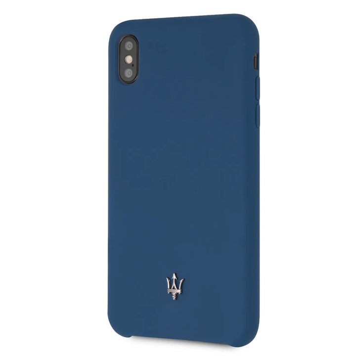 Maserati backcover hoesje Silicone Apple iPhone XS Max Navy - Case - TPU-Hoesjes-Ilumina Benelux