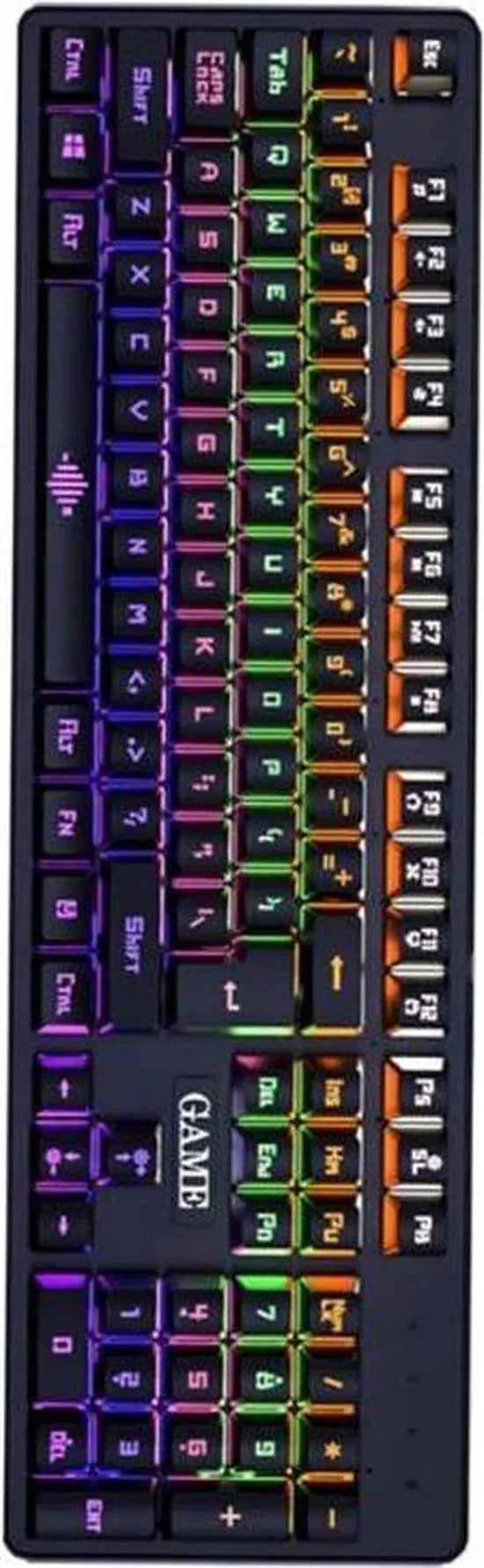 Mechanisch gaming toetsenbord – Bedraad met kabel – RGB LED verlichting – K30 – Zwart-Toetsenbord-Ilumina Benelux