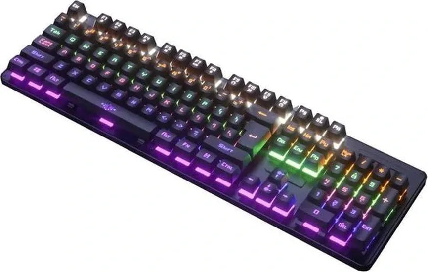Mechanisch gaming toetsenbord – Bedraad met kabel – RGB LED verlichting – K30 – Zwart-Toetsenbord-Ilumina Benelux