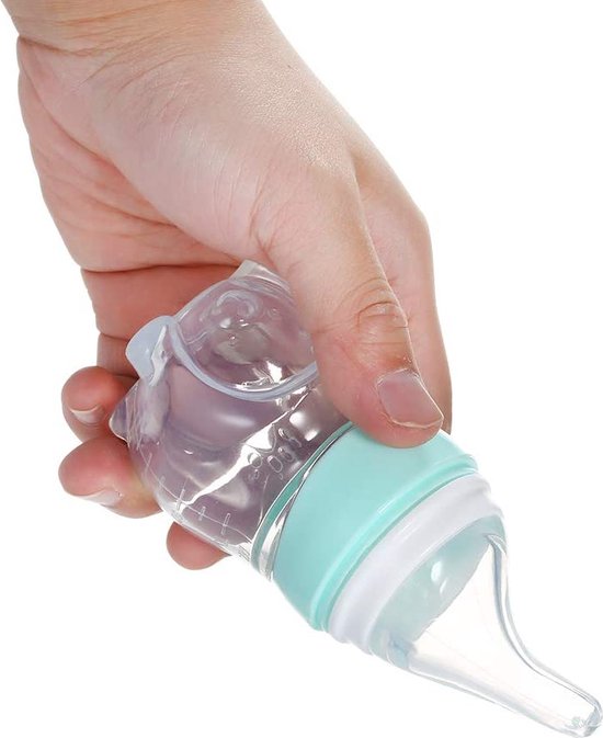 Medicijndispenser baby – Siliconen knijpfles feeder 70ml – Anti-verstikking – BPA-vrij – Roze-Ilumina Benelux