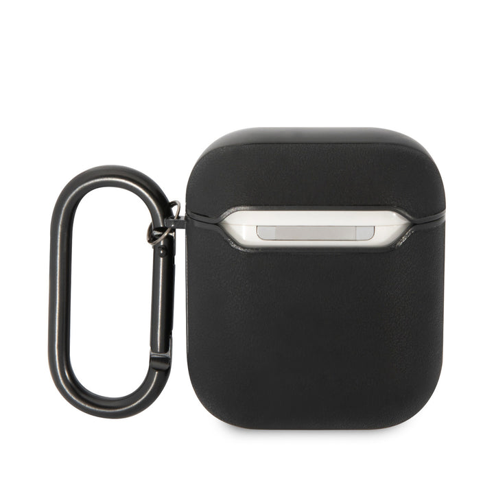 Mercedes-Benz Airpods - Airpods 2 Case - Genuine Leather - Black Hook - Zwart-Koptelefoon case-Ilumina Benelux