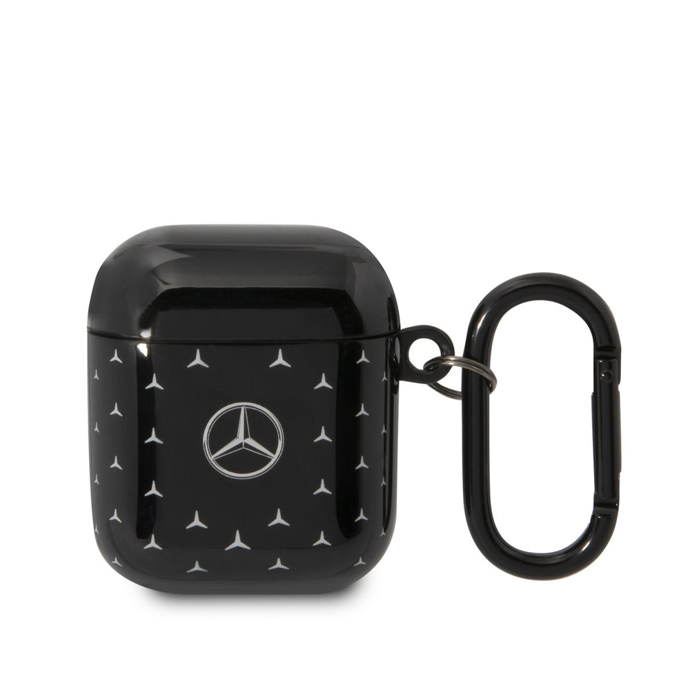Mercedes-Benz Airpods - Airpods 2 Case - Stars Pattern Small - Zwart-Koptelefoon case-Ilumina Benelux