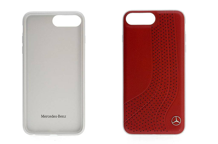 Mercedes-Benz Backcover voor Apple iPhone 7-8 Plus - Rood-Hoesjes-Ilumina Benelux