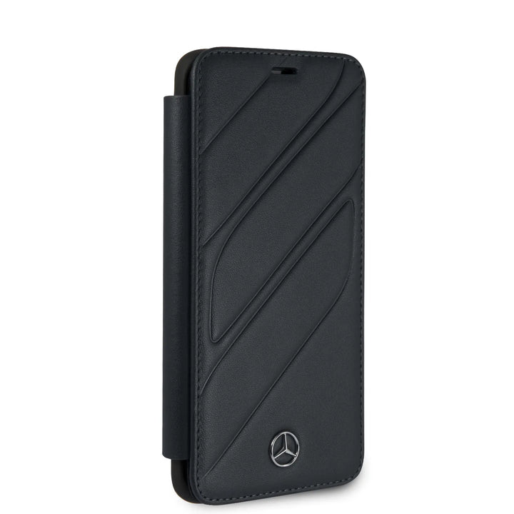 Mercedes-Benz Blauw hoesje Galaxy S9 - Book Case - Avantgarde - Leer - Modern-Hoesjes-Ilumina Benelux