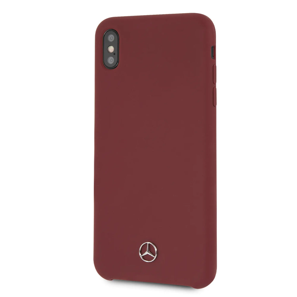 Mercedes-Benz backcover voor Apple iPhone Xs Max - Rood-Hoesjes-Ilumina Benelux
