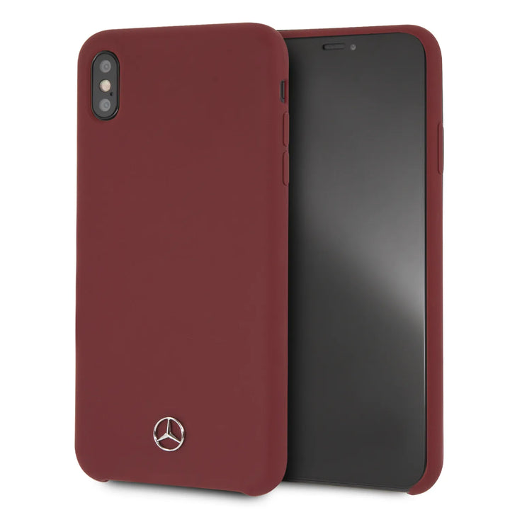Mercedes-Benz backcover voor Apple iPhone Xs Max - Rood-Hoesjes-Ilumina Benelux