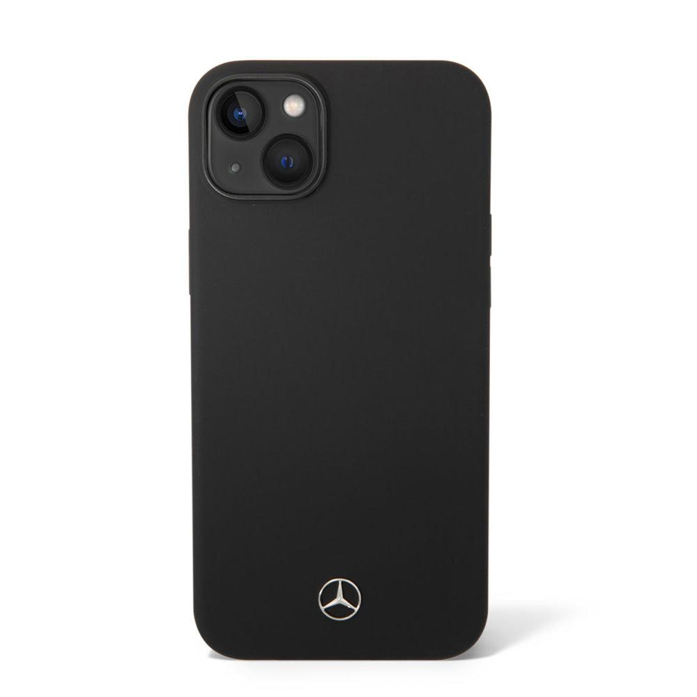 Mercedes-Benz iPhone 14 Plus & 15 Plus Backcover hoesje - Silicone - Zwart-Hoesjes-Ilumina Benelux