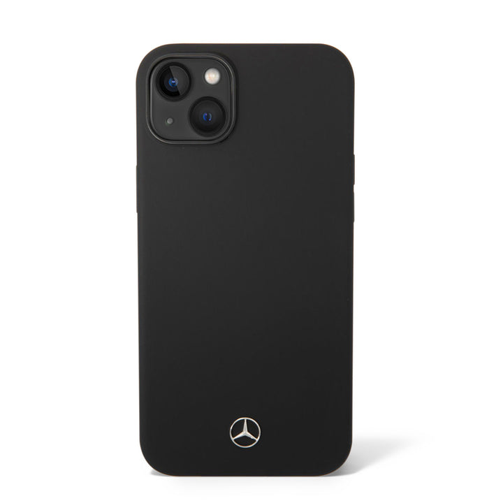 Mercedes-Benz iPhone 14 Plus & 15 Plus Backcover hoesje - Silicone - Zwart-Hoesjes-Ilumina Benelux