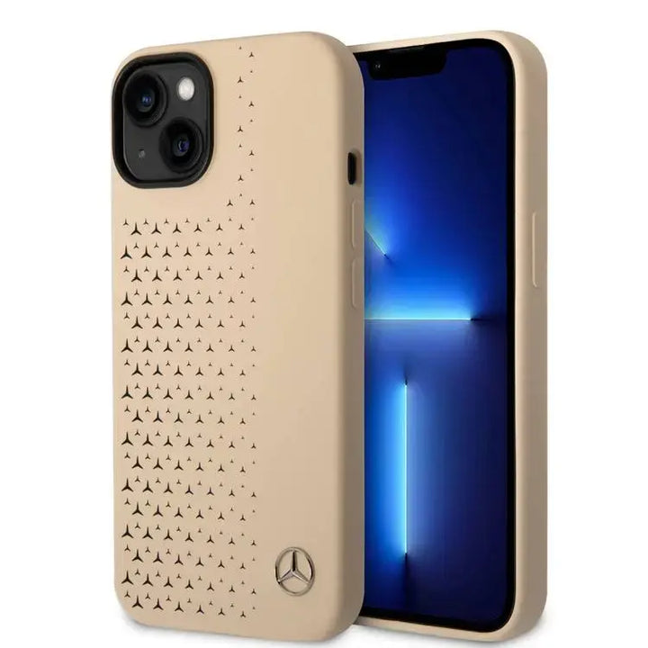 Mercedes-Benz iPhone 14 Plus en iPhone 15 Plus Backcover hoesje - Beige-Hoesjes-Ilumina Benelux