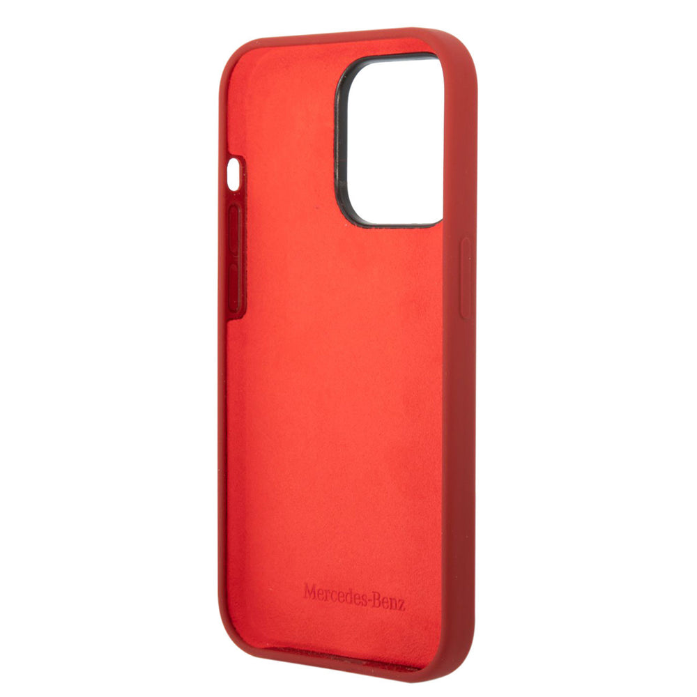 Mercedes-Benz iPhone 14 Pro Backcover hoesje - Double Layer - Gradient Star Pattern Vertical - Rood-Hoesjes-Ilumina Benelux