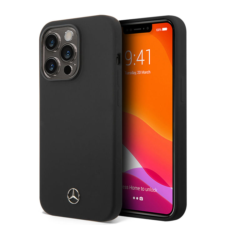 Mercedes-Benz iPhone 14 Pro Backcover hoesje - Silicone - Zwart-Hoesjes-Ilumina Benelux