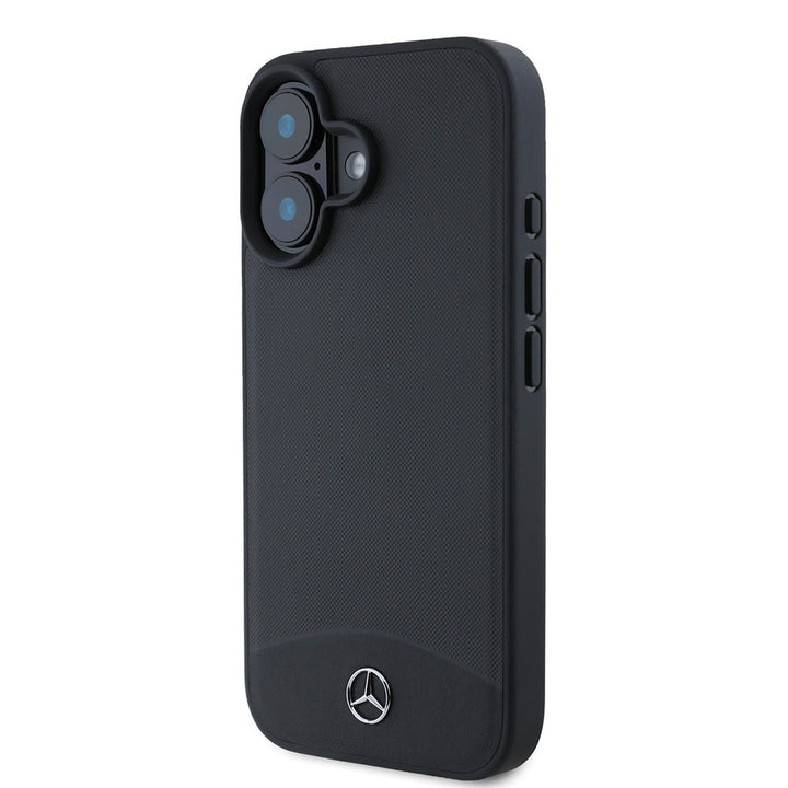 Mercedes-Benz iPhone 16 Backcover hoesje Magsafe TEXTURED and - Zwart-Hoesjes-Ilumina Benelux