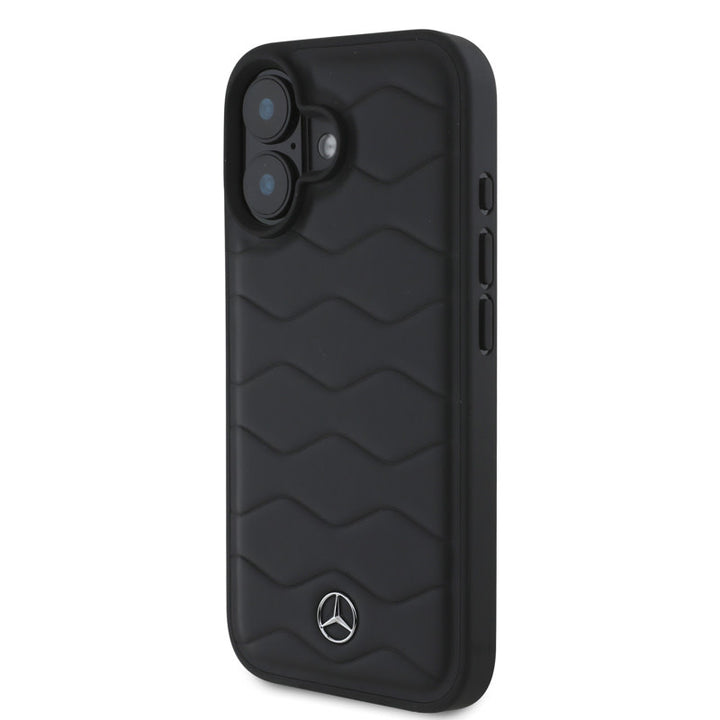 Mercedes-Benz iPhone 16 Backcover hoesje - Waves - Zwart-Hoesjes-Ilumina Benelux