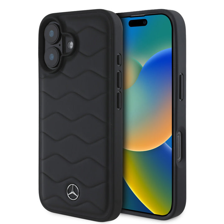 Mercedes-Benz iPhone 16 Backcover hoesje - Waves - Zwart-Hoesjes-Ilumina Benelux