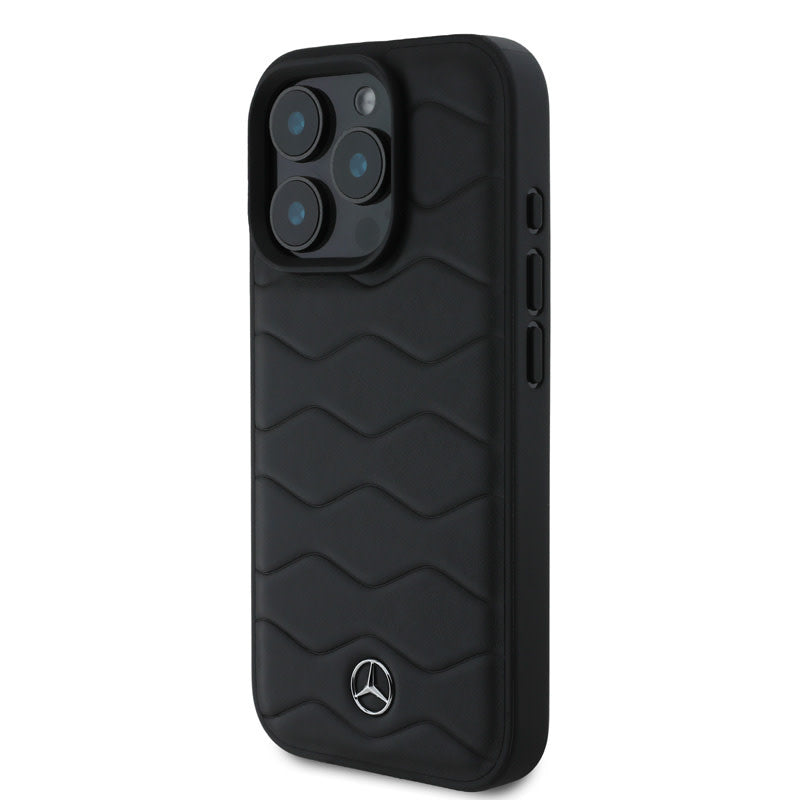 Mercedes-Benz iPhone 16 Pro Backcover hoesje Waves - Zwart-Hoesjes-Ilumina Benelux