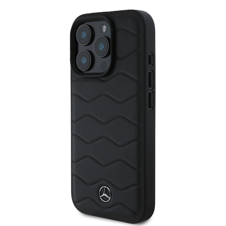 Mercedes-Benz iPhone 16 Pro Backcover hoesje Waves - Zwart-Hoesjes-Ilumina Benelux