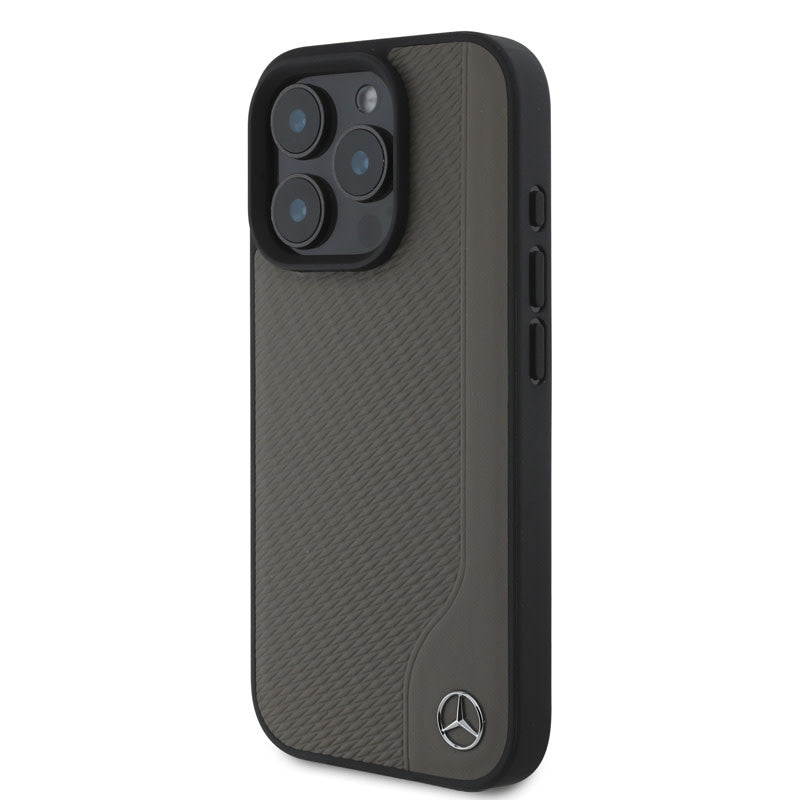 Mercedes-Benz iPhone 16 Pro Max Backcover hoesje Magsafe - Real leather - Bruin-Hoesjes-Ilumina Benelux