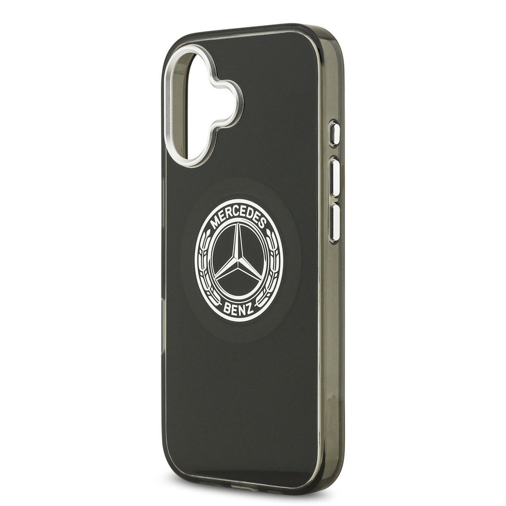 Mercedes-Benz iPhone 17 Backcover hoesje - Magsafe - Double Layer - Vintage Logo - Zwart-Hoesjes-Ilumina Benelux