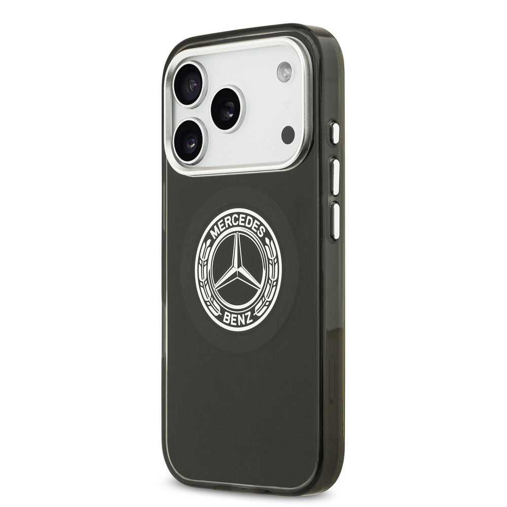 Mercedes-Benz iPhone 17 Pro Backcover hoesje - Magsafe - Double Layer - Vintage Logo - Zwart-Hoesjes-Ilumina Benelux