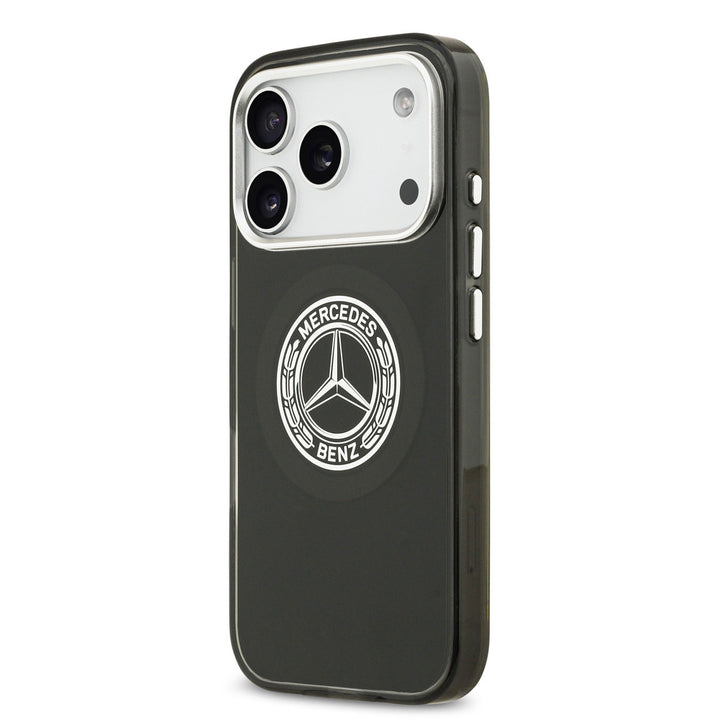 Mercedes-Benz iPhone 17 Pro Backcover hoesje - Magsafe - Double Layer - Vintage Logo - Zwart-Hoesjes-Ilumina Benelux