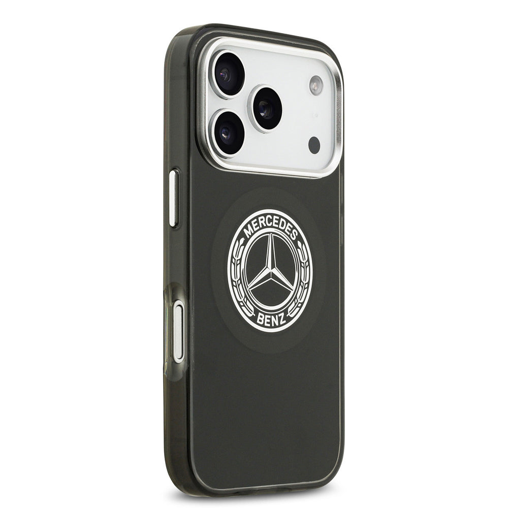 Mercedes-Benz iPhone 17 Pro Backcover hoesje - Magsafe - Double Layer - Vintage Logo - Zwart-Hoesjes-Ilumina Benelux