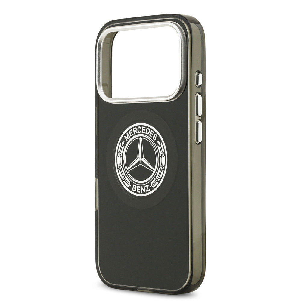 Mercedes-Benz iPhone 17 Pro Backcover hoesje - Magsafe - Double Layer - Vintage Logo - Zwart-Hoesjes-Ilumina Benelux