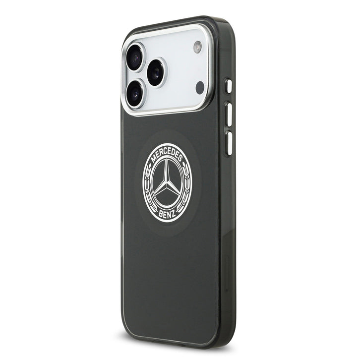 Mercedes-Benz iPhone 17 Pro Max Backcover hoesje - Magsafe - Double Layer - Vintage Logo - Zwart-Hoesjes-Ilumina Benelux