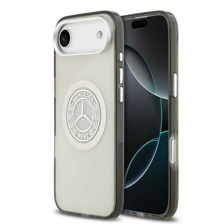 Mercedes-Benz iPhone Air Backcover hoesje - Magsafe - Double Layer - Vintage Logo - Grijs-Hoesjes-Ilumina Benelux