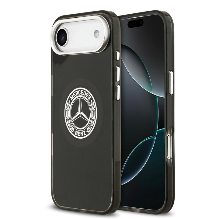 Mercedes-Benz iPhone Air Backcover hoesje - Magsafe - Double Layer - Vintage Logo - Zwart-Hoesjes-Ilumina Benelux