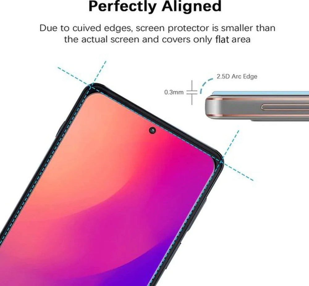 Motorola Edge 20 Lite Screenprotector Gehard 9H – Anti-kras – 2-Pack-Ilumina Benelux