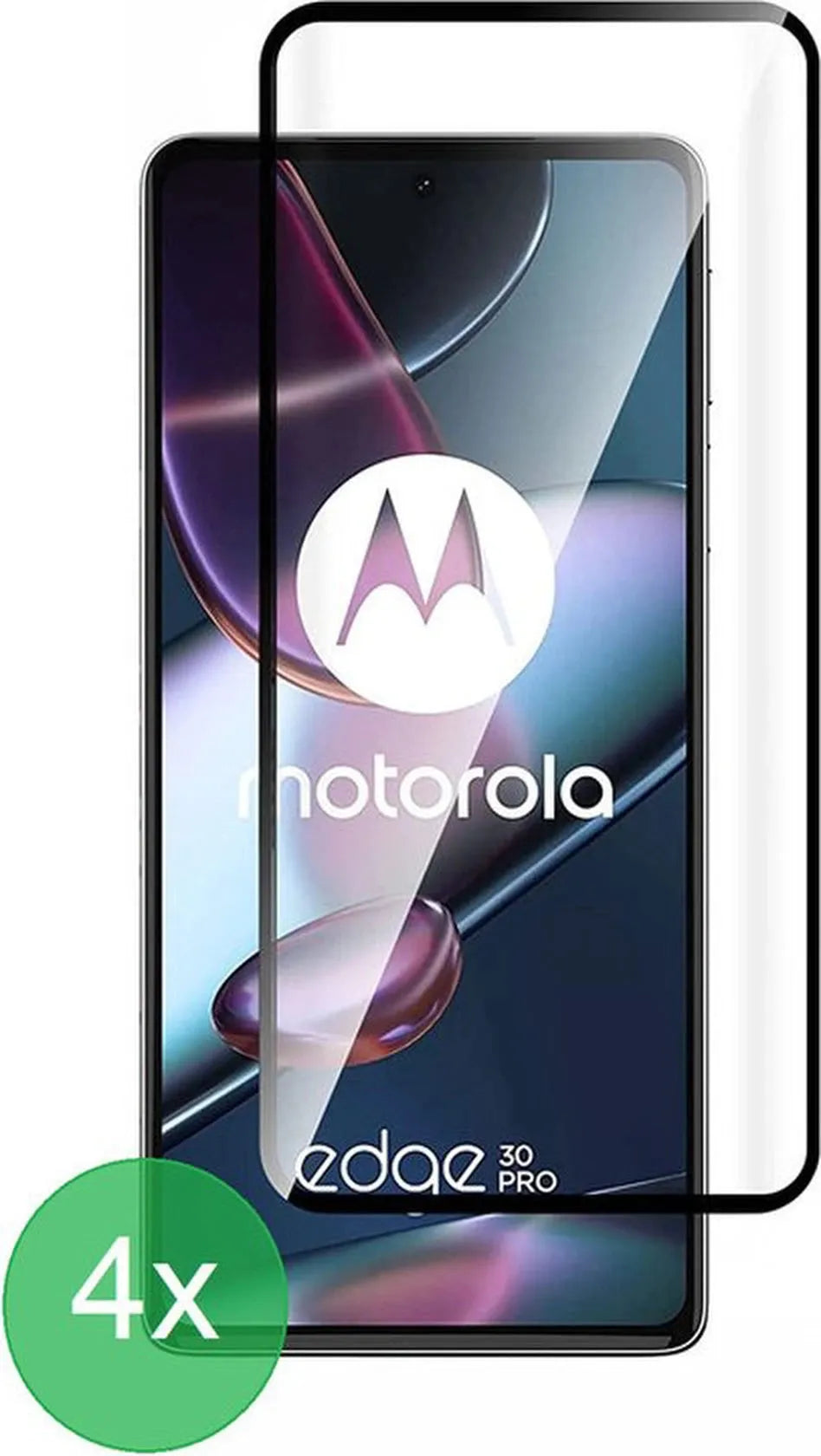 Motorola Edge 30 Pro Screenprotector Full Cover Screenprotector Gehard 9H – 4-Pack-Ilumina Benelux