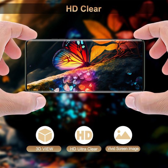 Motorola Edge 40 / Edge 40 Neo Screenprotector Full Cover Screenprotector Gehard 9H – 3-Pack-Ilumina Benelux