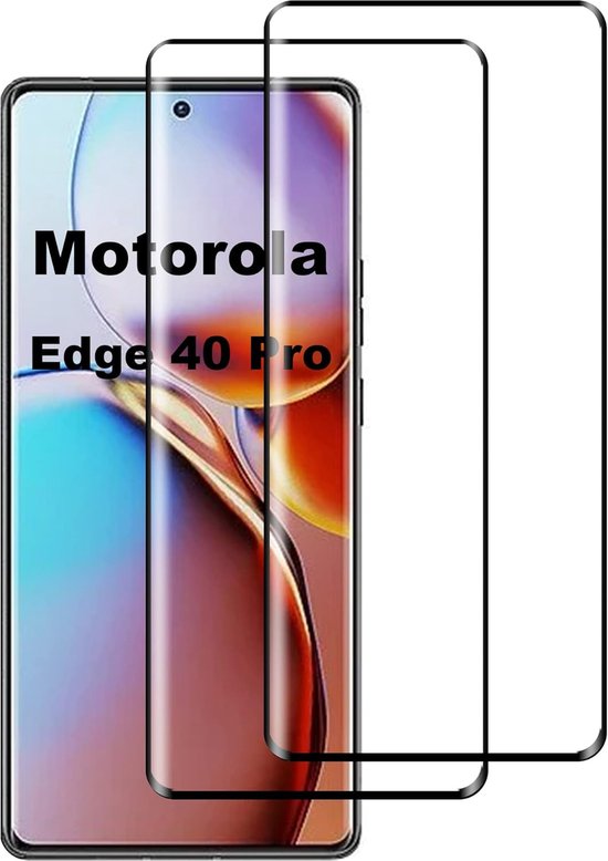 Motorola Edge 40 Pro Screenprotector Full Cover Screenprotector Gehard 9H – 2-Pack-Ilumina Benelux