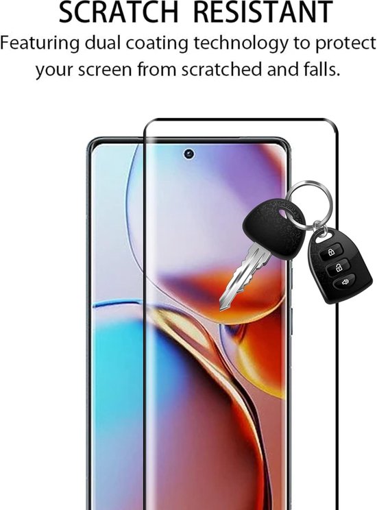 Motorola Edge 40 Pro Screenprotector Full Cover Screenprotector Gehard 9H – 3-Pack-Ilumina Benelux